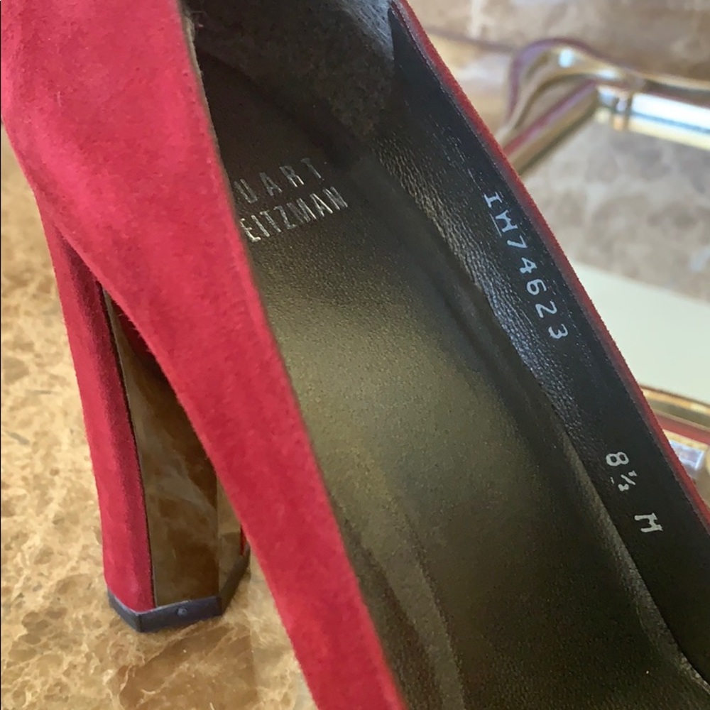 Stuart Weitzman suede pumps, sz 8 1/2 M - Picture 6 of 7